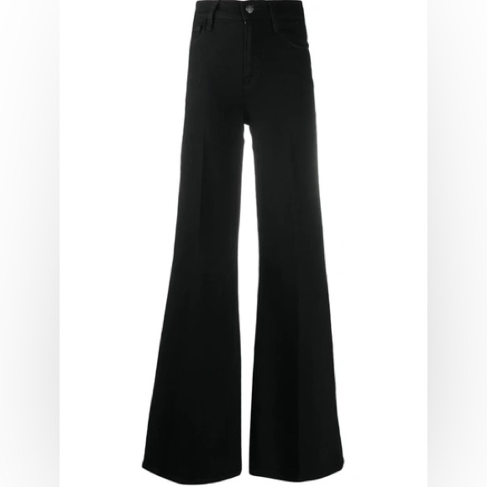 Frame Le Karlie Forever Flare Leg Jeans in Black